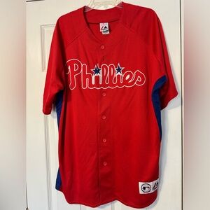 Phillies Jimmy Rollins jersey, Majestic genuine merchandise